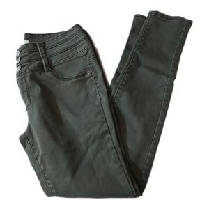 Mudd Olive Green High-Waist Skinny Jeans